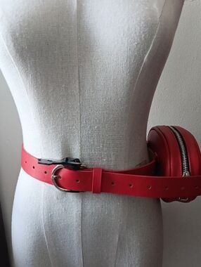 Steve Madden Red Mini Belt Bag